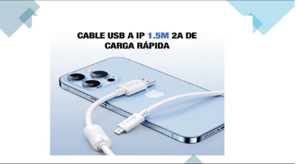 CABLE 1HORA IPHONE 1.5 METROS - Image 3