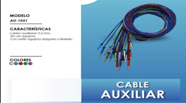 CABLE AUXILIAR 3.5 MM- 3MTS