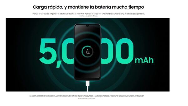 SAMSUNG A16 4G SM-A165M NEGRO IU - Image 4