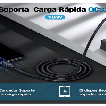 CABLE TIPO V8 1HORA  2.1A